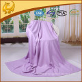 AZO Free Top Quality New Style Silk Material TV Blankets Plain Winter Blankets With Brushed